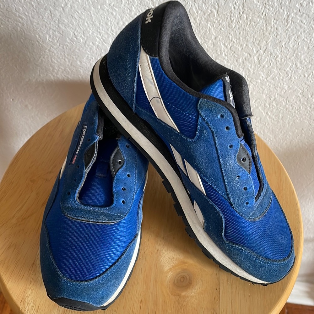 Reebok Mens Classic Nylon Royal Blue size 5.5 (male)